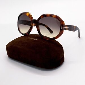NEW TOM FORD GEORGIA-02 TF1011 52B OVERSIZED WOMEN SUNGLASSES TOM FORD FT1011